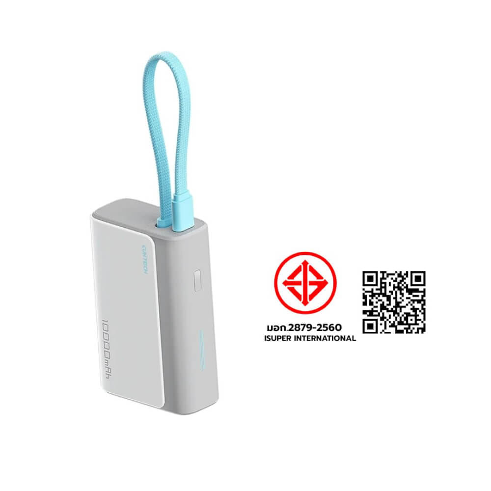 แบตเตอรี่สำรอง CUKTECH รุ่น LPB100 10000 MAH สีเทา มาตรฐาน CCC (รองรับเทคโนโลยีชาร์จเร็ว PD)_11